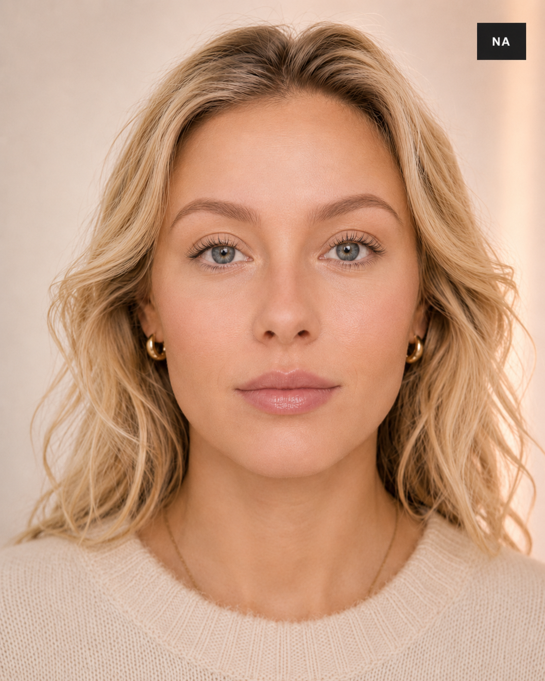 Na wimperbehandeling lifted look
