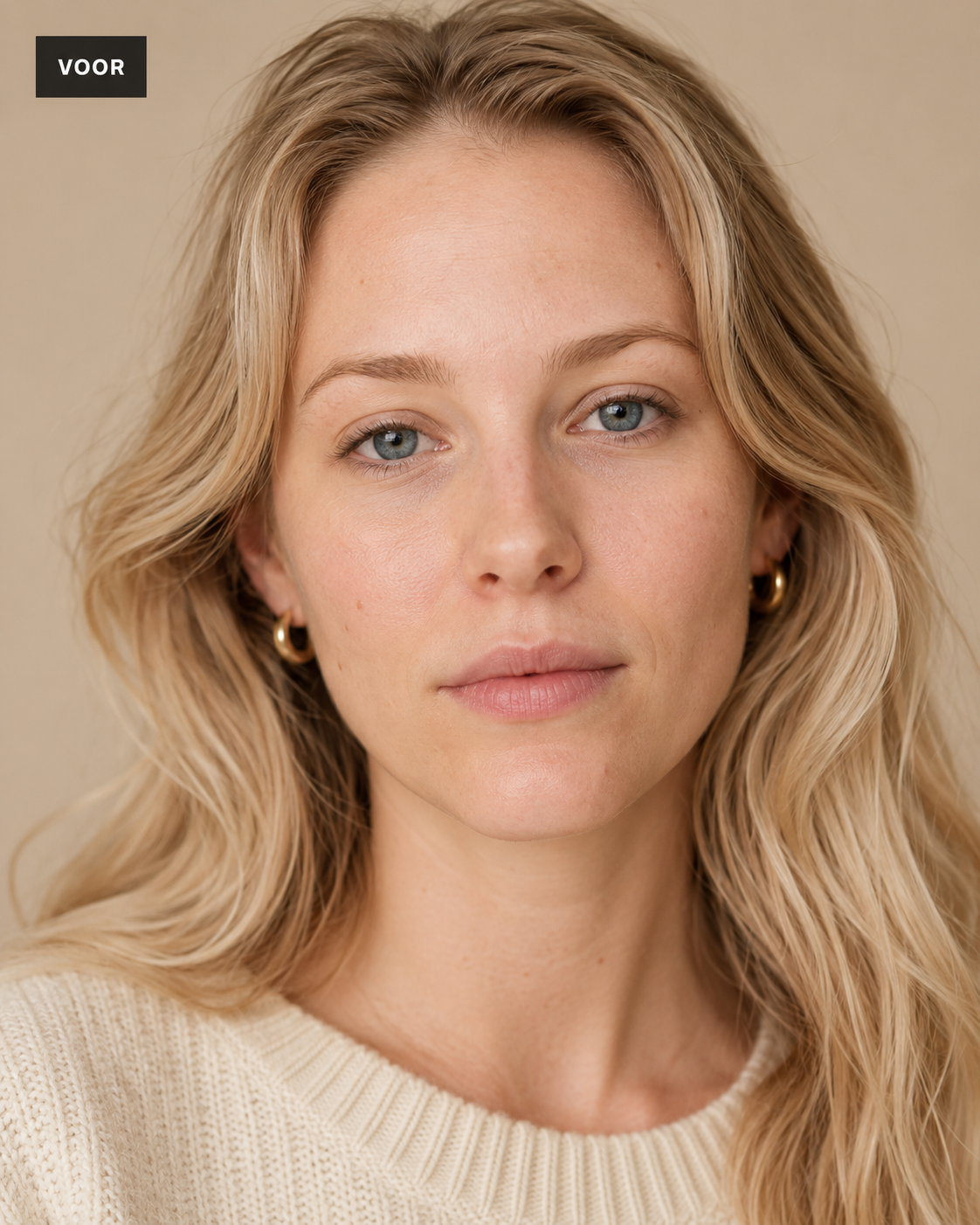 Voor wimperbehandeling lifted look
